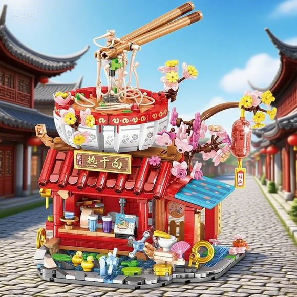 Food City Snacks - 새로운 음식 가게 빌딩 블록 중국