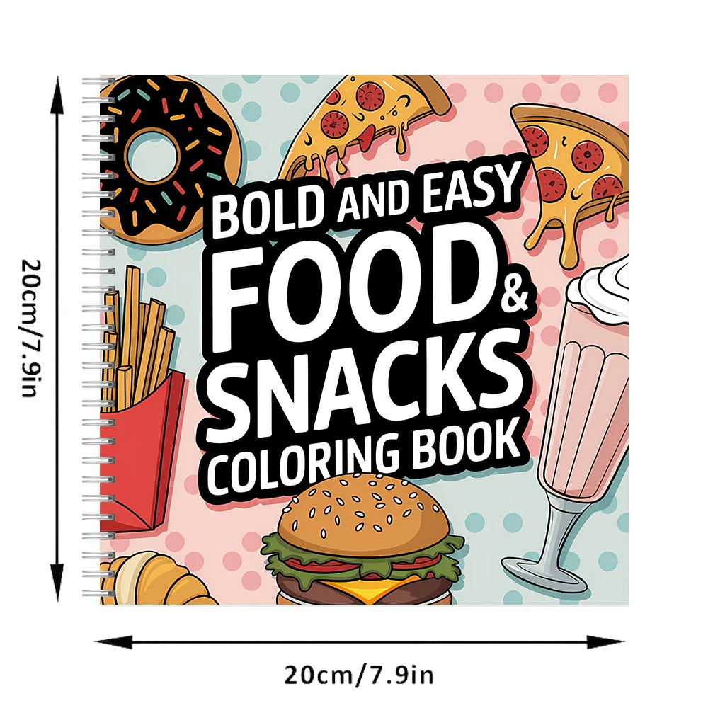 성인용 컬러링북, 생일 선물, 개학 용품, 성인용 귀여 - Food Snacks Drawing 리뷰 및 가격