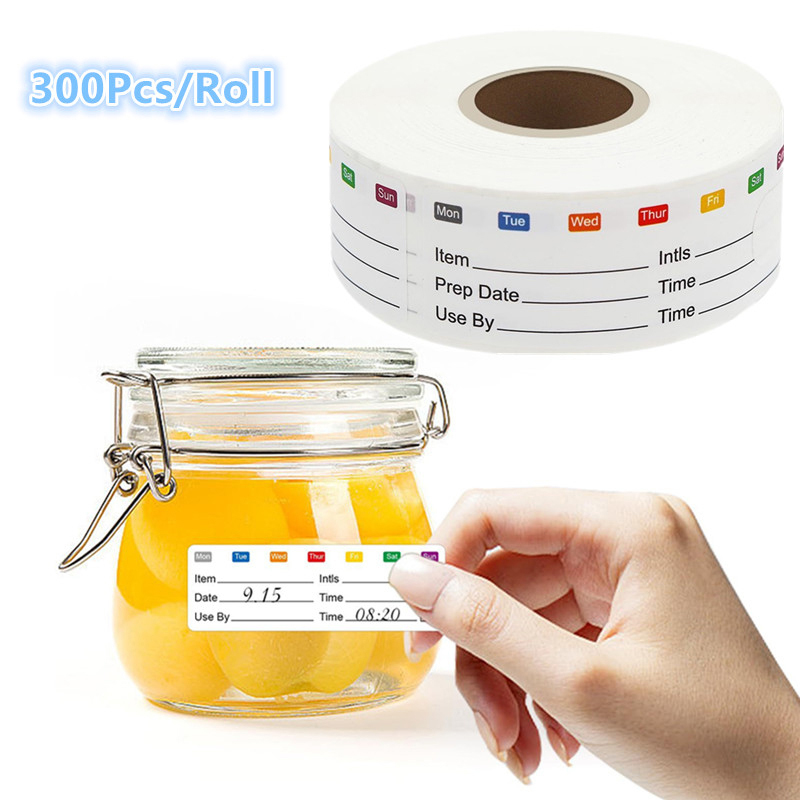 300Pcs/Roll 주방 날짜 식품 스티커 라벨 문구 - Food Snacks Label 리뷰 및 가격