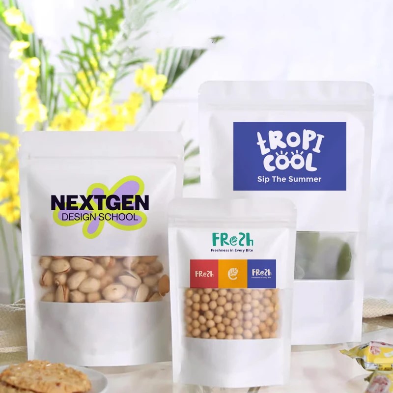 50개 맞춤형 흰색 반투명 창문 크라프트 종이 자립형  - Food Day Snacks 리뷰 및 가격