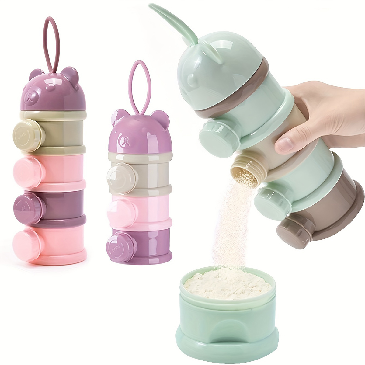 스트랩이 있는 대용량 아기 분유 용기, 분유 디스펜서, - Food Snacks For 1 Year Old 리뷰 및 가격