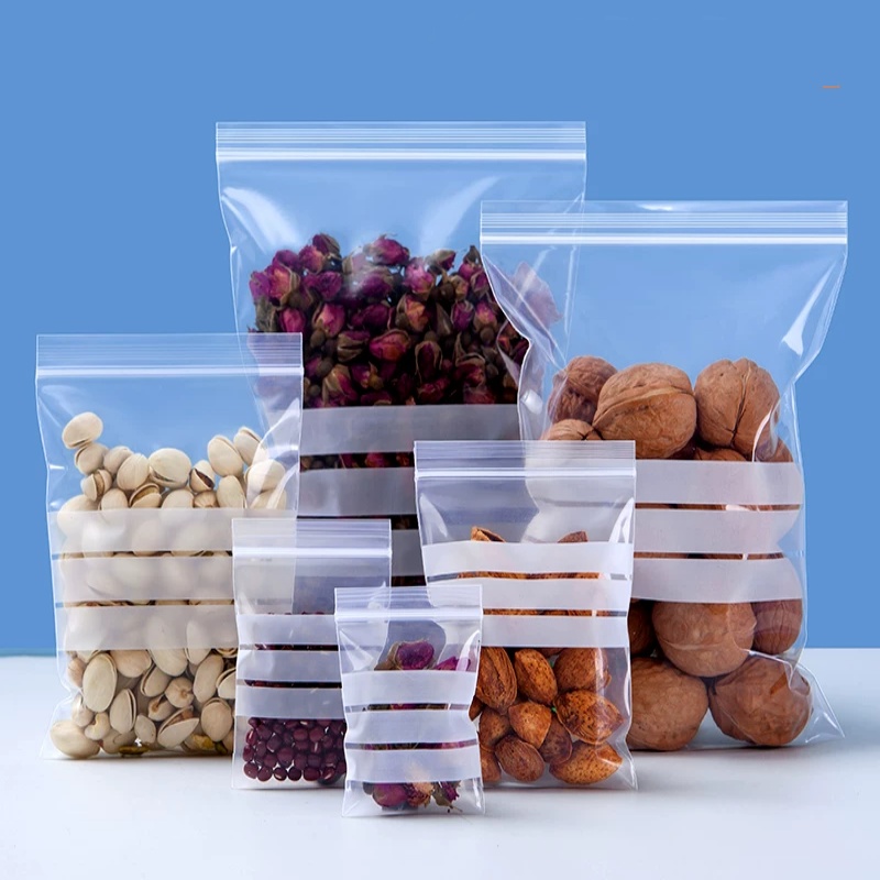 200개 PE 투명 플라스틱 지퍼백 포장지 DIY 로고 - Food Day Snacks 리뷰 및 가격