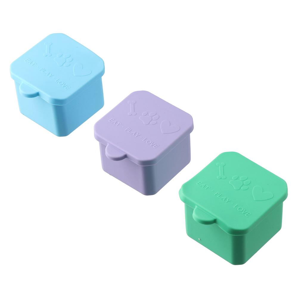 1/3개 재사용 가능한 실리콘 음식 보관 용기 빨강/분 - Food Snacks Distribution 리뷰 및 가격