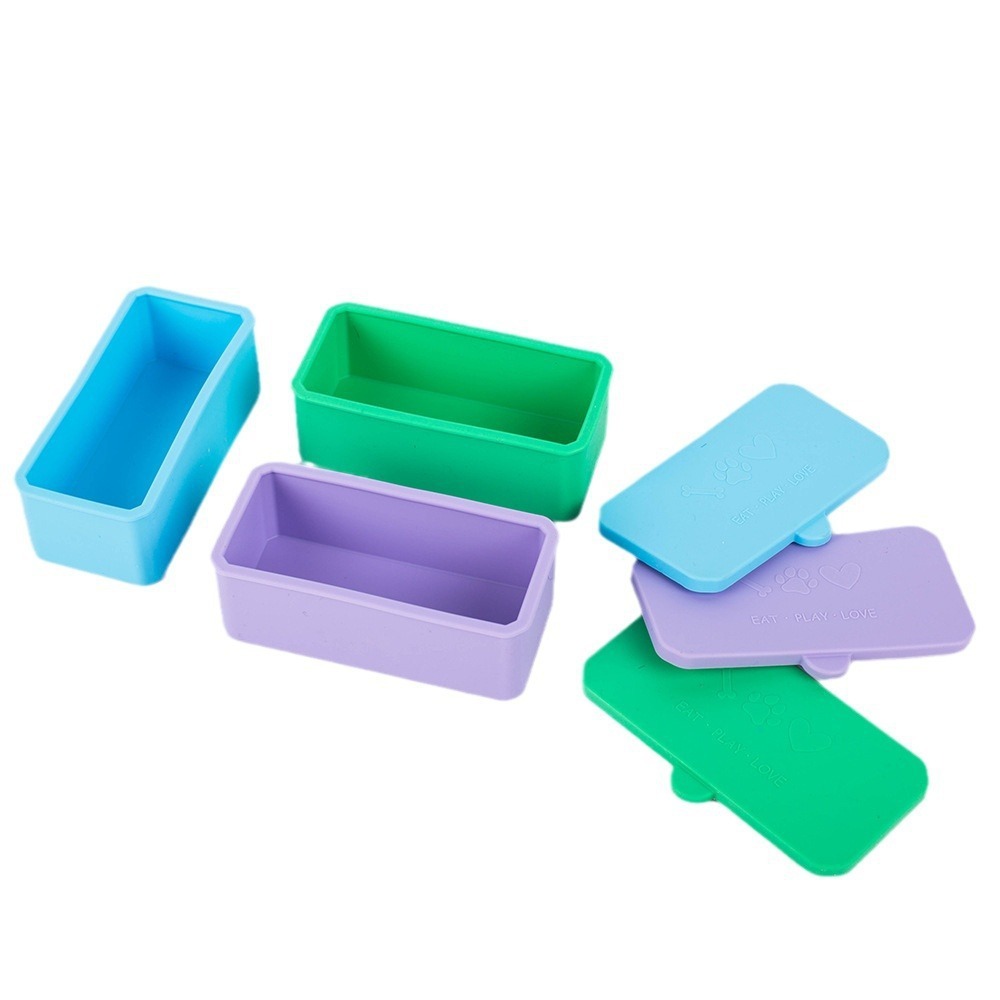 1/3개 실리콘 식품 보관 용기 빨강/분홍/보라/녹색/ - Food Snacks Distribution 리뷰 및 가격