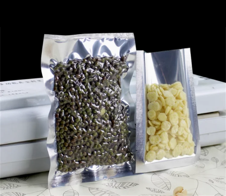 100팩 실버 글로시 플랫 파우치 - 진공 포장용 투명 - Food Day Snacks 리뷰 및 가격